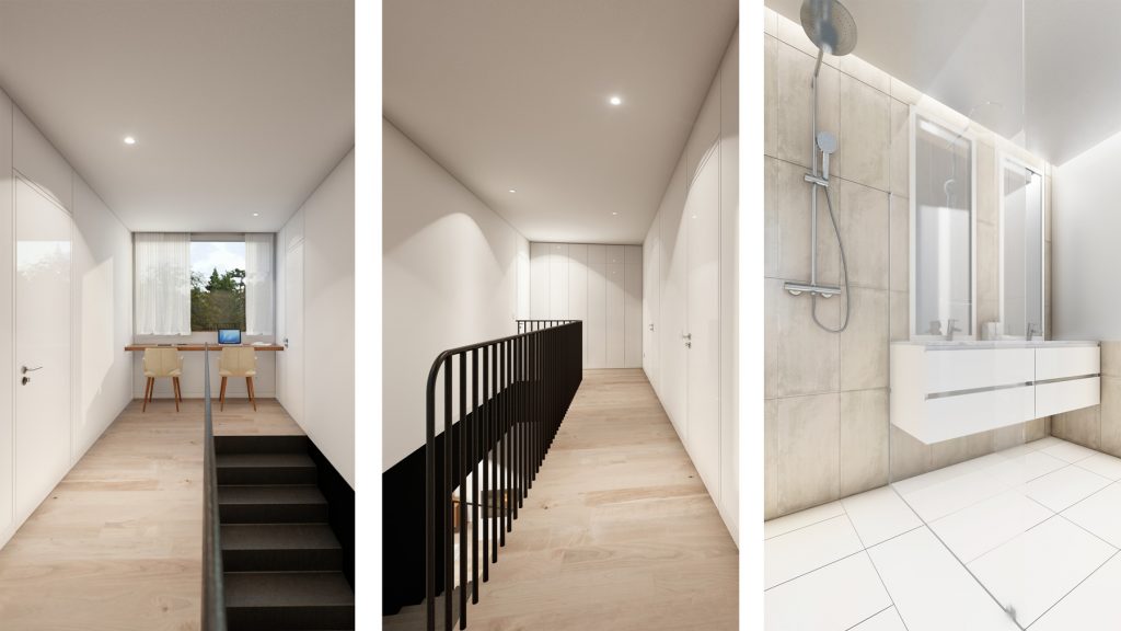 corredor e casa de banho comum